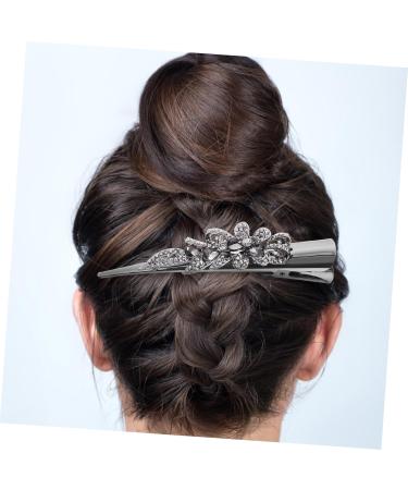 minkissy duckbilled hair clip for girl large Cymbidium Korean version hair barrettes for girls clip for hair Miss girl vintage Metal headgear hair accessories horn clip big hairpin - Buy Online on GoSupps.com