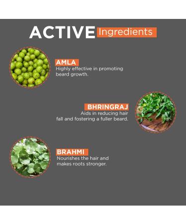 Beardhood Ayurvedic Beard Growth Oil 50ml | Natural 8-Herb Formula for Faster Growth | Best Oil for Patchy Beards - Buy Online on GoSupps.com