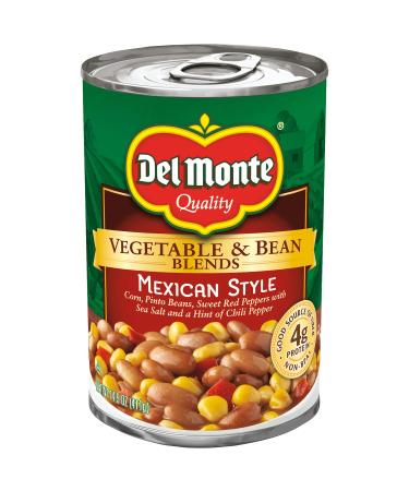Del Monte Vegetable & Bean Blends, Mexican Style, 14.5-Ounce Can
