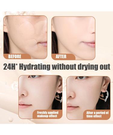 Cushion Foundation Natural Full Coverage Moist Cushion Bb Cream with 1 Refill Waterproof Long Lasting Soft Matte Cream Concealer Natural Skin Color Foundation Makeup - Buy Online on GoSupps.com