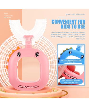 Shop Mobestech 8 STK U-Shaped Toothbrush for Kids | 360 Silicone Tooth Cleaning Tool & Fun Caricature Design - Buy Online on GoSupps.com