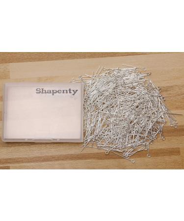 Shapenty 500PCS Mini Metal Wire Eyepins for DIY Craft Jewelry Making - Silver, 24mm/1 Inch - Buy Online on GoSupps.com
