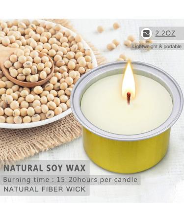 24 Pack Citronella Candles | 240H Burning Time | Natural Soy Candle Set for Outdoor Camping, Patio, BBQ | Summer Gifts - Buy Online on GoSupps.com