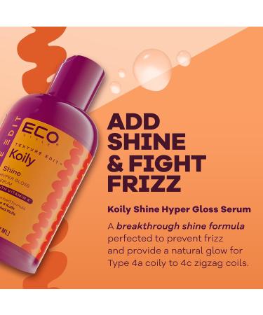 Eco Style Koily Shine Hyper Gloss Serum for Type 4 Curly Hair | Nourishing & Sulfate-Free | Frizz Control & Natural Glow - 6 oz - Buy Online on GoSupps.com