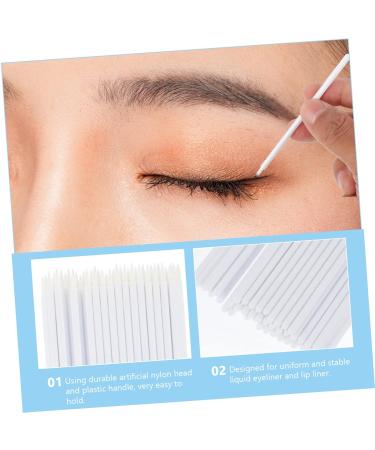 FOMIYES Cosmetic Eyeliner Brush 100pcs Disposable Eyeliner Brush Gel Liner Eyeliner Detail Makeup Makeup Eyeliner Wand Mini 9x6.5cm White - Buy Online on GoSupps.com