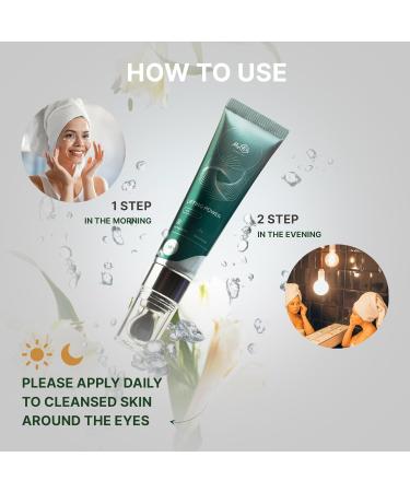 Rejuvenating Anti Aging Serum - Lifting Power Eye Fluid - Hydrating Eye Wrinkle Cream for Women with 5 Peptides & Vitamins - Ceramide Hyaluronic Acid Vitamin C Palmitoyl Tripeptide-1-15ml - Buy Online on GoSupps.com