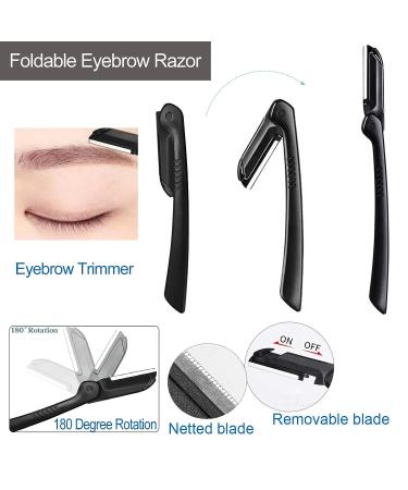 KAJUDA 5 in 1 Eyebrow Kit for Women and Men - Trimmer, Tweezers, Scissors, Razors, and Brush - Buy Online on GoSupps.com