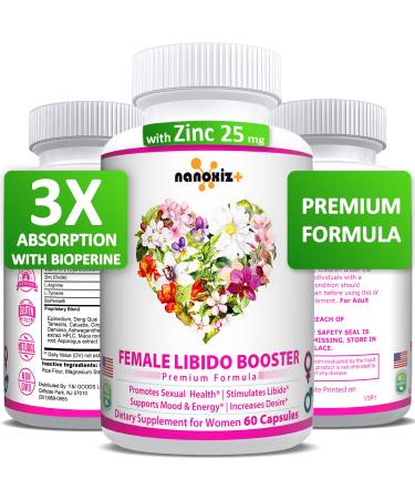 Female Immunity Wellness Enhancement Supplement Pills- Highest Mood & Energy Booster, Vitality, Performance, Stamina & Passion Drive, PMS & Menopause Relief, Hormone Balance- Made in USA