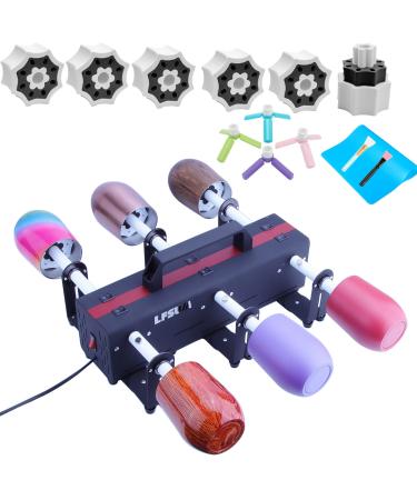 LFSUM 6 Cup Turner for Crafts Tumbler Multi Tumbler Spinner Machine Kit Tumbler Turner DIY Glitter Epoxy Resin Tumblers 6X-TURNER