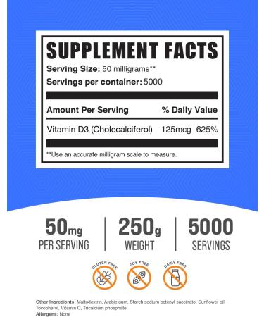 Magnesium Glycinate 250g + Vitamin D3 5000IU 250g Bundle - Buy Online on GoSupps.com