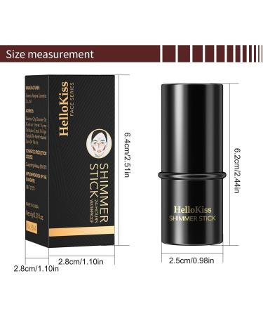 Highlighter Makeup Stick | Non-Irritating Ingredients Face Highlighter Face Contouring Shaping Makeup Highlighter Stick for Most Skins Aezon 10 - Buy Online on GoSupps.com