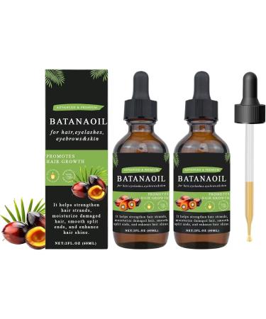Huile de Batana pour la croissance des cheveux Huile capillaire pure de Batana bio Nourrit le cuir chevelu R duit la chute Apporte de la brillance Favorise la pousse des cheveux 2pcs