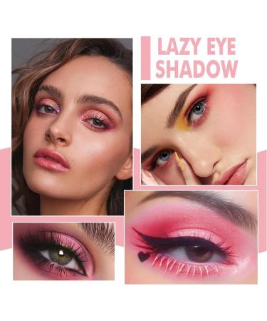 Perfect Two-Tone Eyeshadow Glitter Eyeshadow Palette Portable Two-Tone Eyeshadow 2 In 1 Dual Color Eyebrow Powder Lazy Eyeshadow Palettes(02) - Buy Online on GoSupps.com