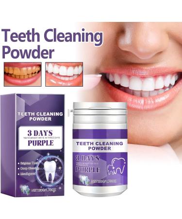 3 Days Purple Teeth Whitening Powder - Deep Clean & Brighten Your Smile | Fast Whitening & Fresh Breath (2PCs) - Buy Online on GoSupps.com