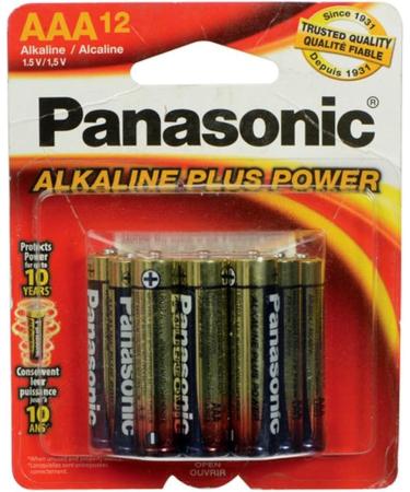 Buy Panasonic AAA Alkaline Plus Batteries (12 Pack) - Long-lasting Power for All Devices | Fast International Shipping - Buy Online on GoSupps.com