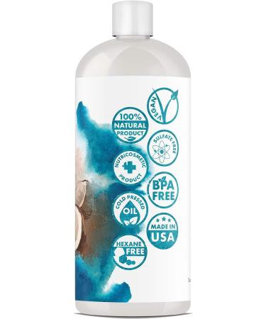 Fractionated Coconut Oil 32 oz - Best Carrier Oil for Essential Oils Mixing and Dry Skin - Moisturizing Coconut Massage Oil - Buy Online on GoSupps.com