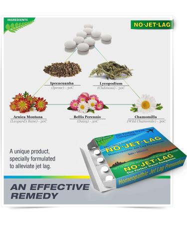 Best No Jet Lag Homeopathic Remedy - 32 Chewable Tablets | Plant-Based Travel Essential - Buy Online on GoSupps.com