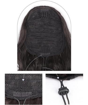 Ponytail Extension 26inch Fluffy Wave Drawstring Hair Extension Natural Soft Clip in Ponytail Hairpiece Synthetic Long Body Wavy Drawstring Ponytail for Women Ponytail Hair Extension (Color : Mix tau 26inches Mix taupe brown - Buy Online on GoSupps.com