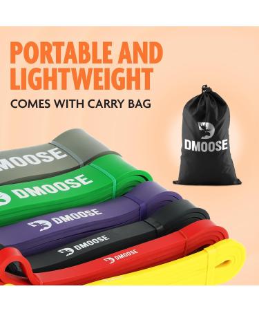 DMoose Pull Up Assistance Bands - Powerlifting Strength Training & Mobility Rubber Bands for Men & Women - Versatile 4 in 1 Workout Solution - Buy Online on GoSupps.com