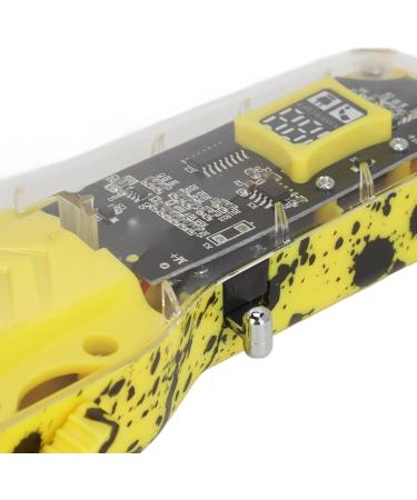 Transparent Mini Barber Clipper Ergonomic Electric Hair Clipper Set Digital Professional LED Display for Salon (Yellow) - Buy Online on GoSupps.com