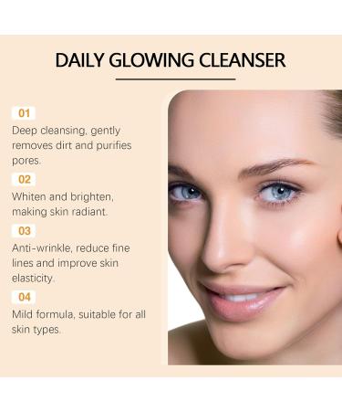 Gentle Facial Cleanser - Brightens Skin Tone Deep Cleans Dirt & Oil Hydrating Moisturizing Face Wash For Daily Use(2PCS) - Buy Online on GoSupps.com