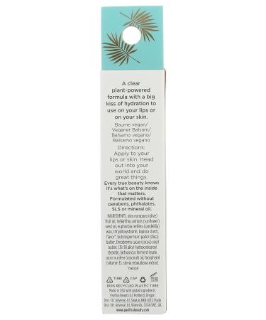 Pacifica Coconut Sheer Lips & Skin Care Balm 0.43 oz - Hydrating Vegan Formula - Buy Online on GoSupps.com