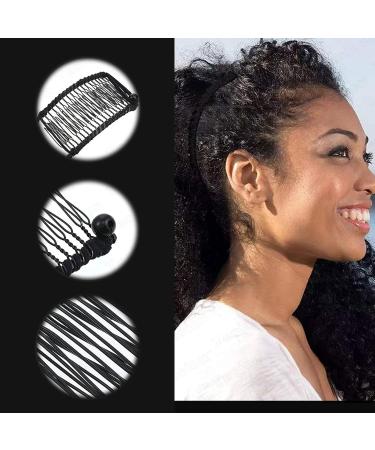 2 PCS Banana Hair Clips Large Size Stretch Banana Clip 30 Teeth Vintage Clincher Combs Non Slip Banana Clip Black Banana Hair Grips Elastic Banana Hairpin for Women Natural Thick Hair Curly Hair - Buy Online on GoSupps.com