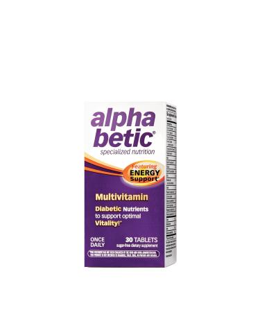 Alpha Betic Multivitamin Plus Extended Energy 30 tablets 30.0 Servings (Pack of 1)