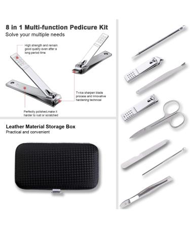 15pcs Foot Scrubber Pedicure Kit - Colossal Foot Rasp, Callus Remover Tool for Wet/Dry Feet - Surgical Grade Stainless Steel Files (Black) - Buy Online on GoSupps.com