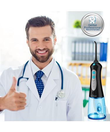 Water Flosser Cordless Teeth Cleaner - IPX7 Waterproof Oral Care for Braces & Bridges | Detachable Tank & 4 Jet Tips - Buy Online on GoSupps.com