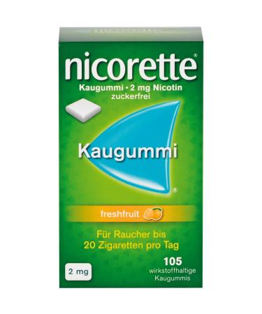 NICORETTE 2 mg freshfruit chewing gum 105 pcs