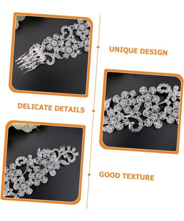 IWOWHERO Crystal Hair Comb Pearl Hair Clips Nail Glue for Acrylic Nails Rhinestone Hair Clip Vintage Hair Clips Wedding Tiara Flower Accessories Rhinestones Rhinestone Bride - Buy Online on GoSupps.com