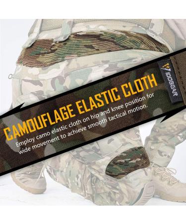 IDOGEAR Men G3 Combat Pants Multicam with Knee Pads - Medium - Buy Online on GoSupps.com