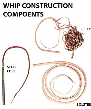 Bantoro Crafts Black Kangaroo Leather Whip - 6ft Heavy Bull Whip 16 Strands Braided Leather Loud & Durable - Perfect for Indiana Jones Fans - Buy Online on GoSupps.com