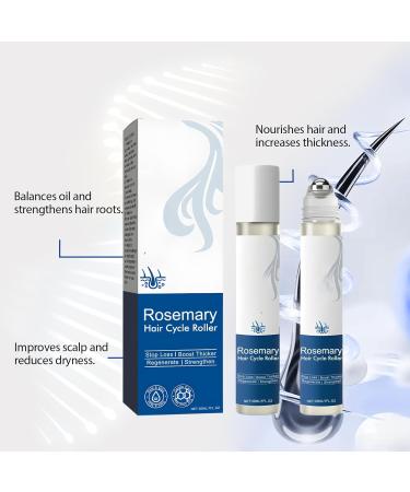 Rosmarin-Haarwachstumsserum roll on s rum naturel l'huile de romarin favorise la croissance et renforce les cheveux Anti-Haarausfall-Roller pour hommes et femmes (6pcs) - Buy Online on GoSupps.com