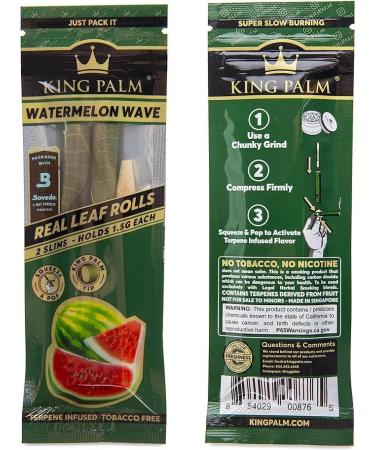 King Palm | 10 Flavoured Pre Rolled Cones | 5 Pouches Multipack (Slims) 1.5g - (3 Flavours Included) - Buy Online on GoSupps.com