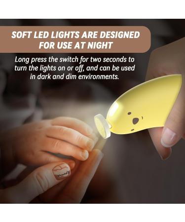 Goard Baby Nail Trimmer - Electric Nail Clipper Set with 6 Grinding Heads & LED Light for Safe Newborn and Toddler Care - Perfect for Fingernails & Toes - Buy Online on GoSupps.com