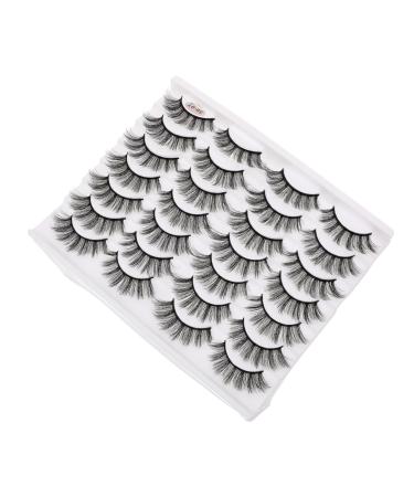 Beatifufu 1 Box 5d False Eyelashes No Glue Eyelashes Artificial Eyelashes Wispy Eyelashes Faux Eyelashes Pesta as Postizas Naturales Stick on Fake Eyelashes Cosmetic Eyelashes Chemical Fiber