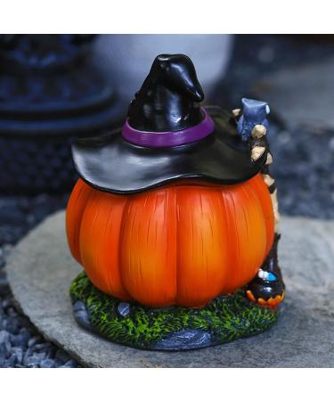Statue De Citrouille - D corations De Citrouille D'Halloween Pour Porche | Lumineux Jack Lanterns D cor Citrouille Lumi res Illuminer Citrouilles Thanksgiving Citrouille Lanterne D cor - Buy Online on GoSupps.com