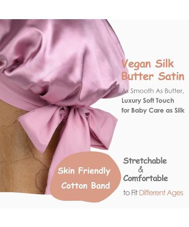 2 PCS Toddler Silk Bonnet for Kids - Purple Sleeping Cap for Curly Natural Hair - Buy Online on GoSupps.com