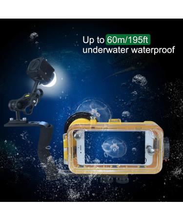 MEIKON Mini Waterproof LED Scuba Diving Light - Underwater Photographic Lighting System Black - Buy Online on GoSupps.com