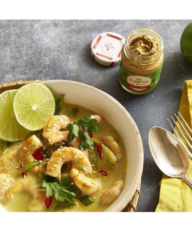 Organic Green Curry Paste - Exclusive Recipe - 100% Natural without Dyes or Preservatives - Blends of Spices Vegetables and - Buy Online on GoSupps.com