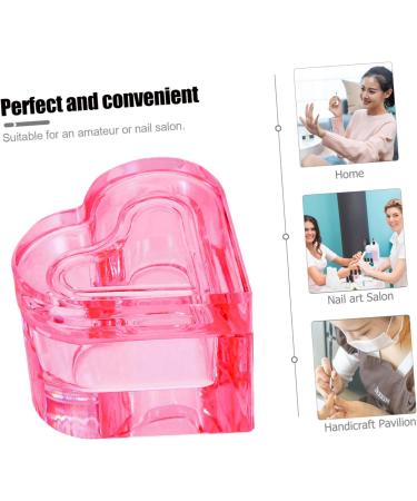 Beavorty Dappen Dish for Acrylic Nails Glass Crystal Cup with Lid Mini Heart Glass Nail Dish Nail Art Liquid Holder Acrylic Liquid Powder Glass Cup Nail Crystal Bowl Pink Dappen Dish - Buy Online on GoSupps.com