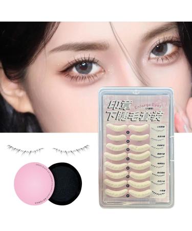 Eyelash Stamp Lower Lash Mascara Stamp Bottom Eyelash Makeup Applicator Eyelash Tool Convenient Long-Lasting Safe Lash Stamp Effort-Saving Quick Eyelash Stamp for Eye-Catching Makeup Set of 8 + Eyeliner Cushion Stamp - Buy Online on GoSupps.com