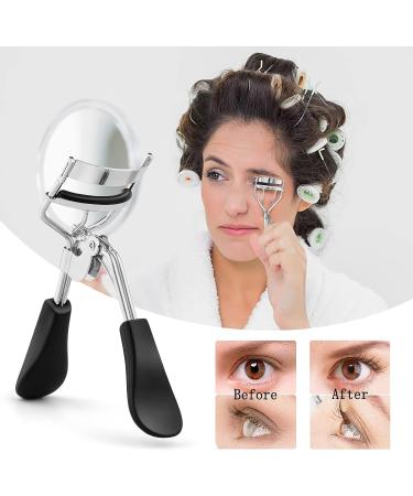 SIBBA Professional Eyelash Curler with 10 Extra Silicone Pads - No Pinch or Pull Suitable for All Eye Shapes (Silver) - Best for Women & Girls - Buy Online on GoSupps.com