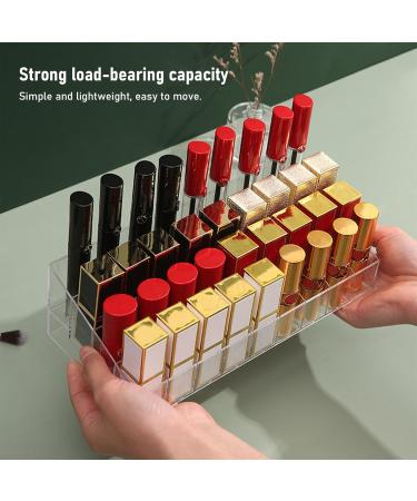 Practical Lipstick Holder Transparent Makeup Display Rack Keep Your Lipsticks Neatly Arranged And Accessible - Buy Online on GoSupps.com