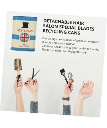 Minkissy 3-Stack Blade Storage Box | Razor Blade Dispenser Container - Iron Blue | Compact & Efficient Storage Solution for Blades (7.6x7.6cm) - Buy Online on GoSupps.com