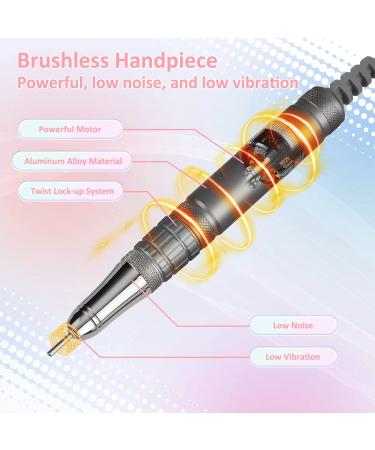 Shop Madenia Brushless Electric Nail Cutter 35000 RPM - Professional Manicure & Pedicure Set with 6 Bits - Perfect for Acrylic & Gel Nails - Buy Online on GoSupps.com
