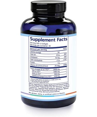 PRN De Dry Eye Omega 3 Fish Oil | Natural Triglyceride Formula | 2240mg EPA & DHA | Healthy Eye Care Supplement | 1 Month Supply - Buy Online on GoSupps.com