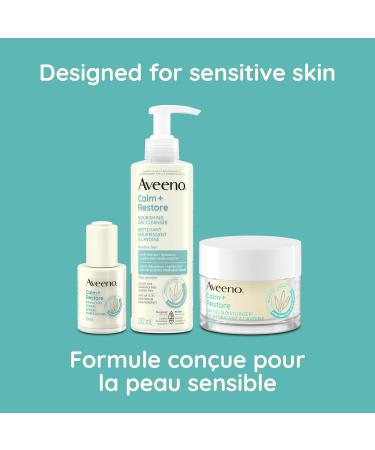 Aveeno Calm and Restore Oat Gel Facial Moisturizer for Sensitive Skin Lightweight Gel Cream Face Moisturizer with Prebiotic Oat and Feverfew Hypoallergenic Fragrance and Paraben-free 48 Grams Gel Moisturizer - Buy Online on GoSupps.com